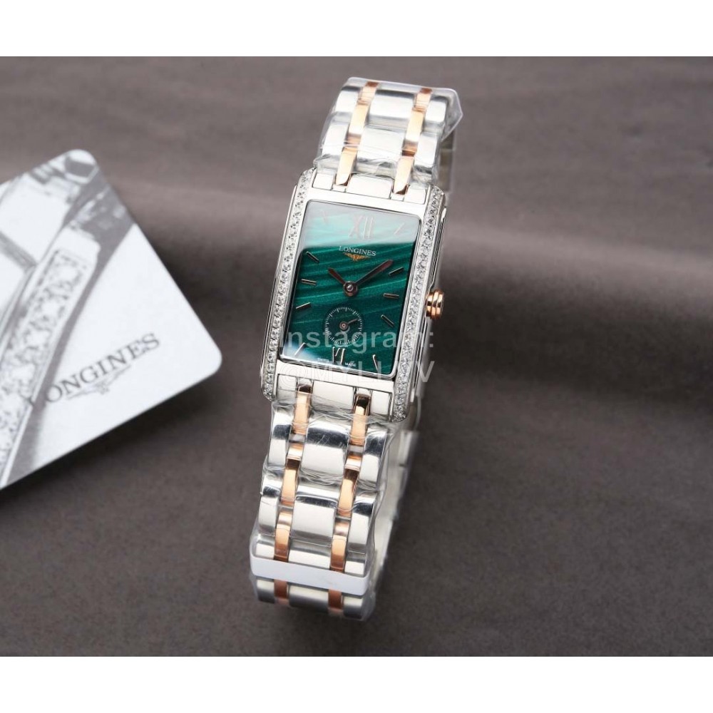 Longines Leather Strap 200m Waterproof Watch For Women