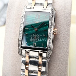 Longines Leather Strap 200m Waterproof Watch For Women