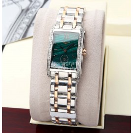 Longines Leather Strap 200m Waterproof Watch For Women