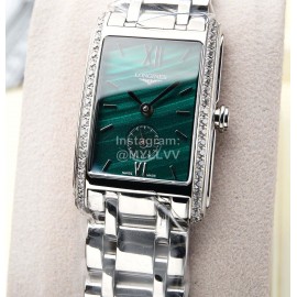 Longines Leather Strap 200m Waterproof Watch For Women