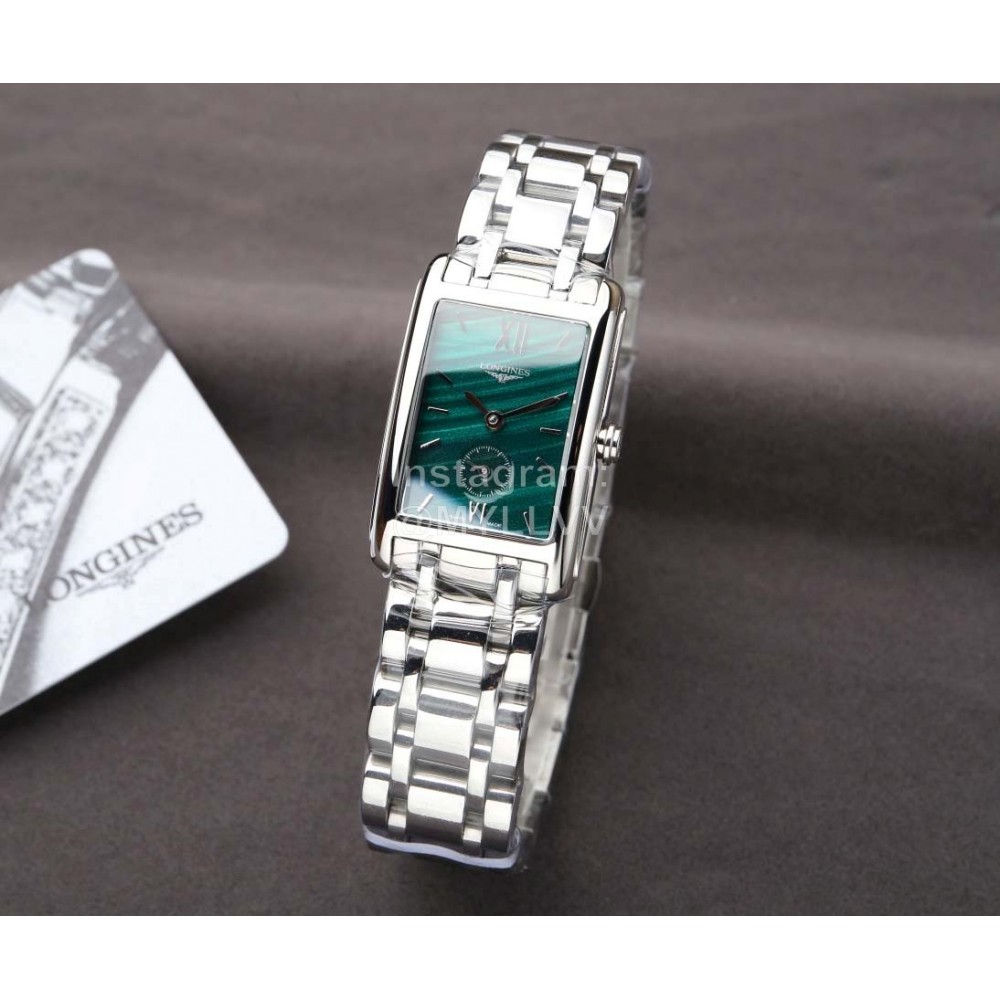 Longines Fashion Leather Strap 200m Waterproof Watch