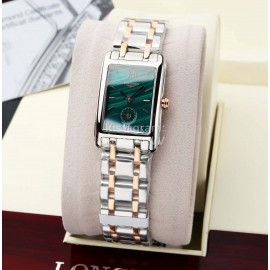 Longines Fashion Leather Strap 200m Waterproof Watch