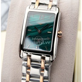 Longines Fashion Leather Strap 200m Waterproof Watch