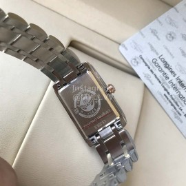 Longines Square Dial Steel Strap Quartz Watch