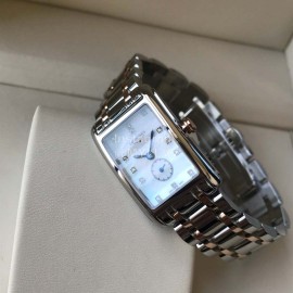 Longines Square Dial Steel Strap Quartz Watch