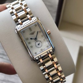 Longines Square Dial Steel Strap Quartz Watch