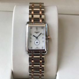 Longines Square Dial Steel Strap Quartz Watch