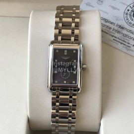 Longines New Square Dial Steel Strap Quartz Watch