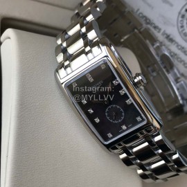 Longines New Square Dial Steel Strap Quartz Watch