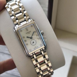 Longines Fashion Square Dial Steel Strap Quartz Watch
