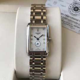 Longines Fashion Square Dial Steel Strap Quartz Watch