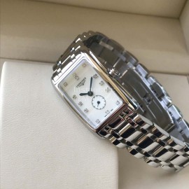 Longines Fashion Square Dial Steel Strap Quartz Watch