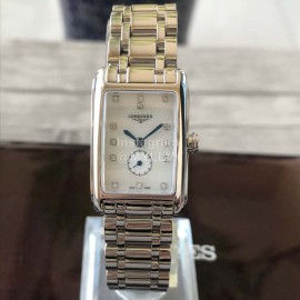 Longines Fashion Square Dial Steel Strap Quartz Watch