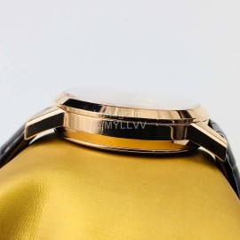 Longines Lg Factory 40mm Dial Leather Strap White Dial Watch