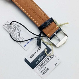 Longines Lg Factory Leather Strap 40mm Dial Black Dial  Watch