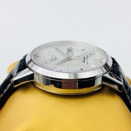 Longines Lg Factory Leather Strap 40mm Dial White Dial Watch