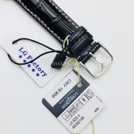 Longines Lg Factory Leather Strap 40mm Dial White Dial Watch