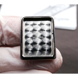 Longines Diamond Square Dial Red Leather Strap Watch