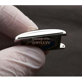 Longines Diamond Square Dial Leather Strap Watch For Women