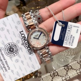 Longines 316 Fine Steel Round Dial Quartz Watch White