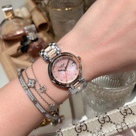 Longines 316 Fine Steel Round Dial Quartz Watch Pink