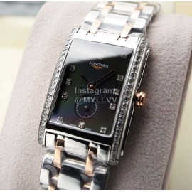 Longines Steel Strap Square Dial Watch For Women