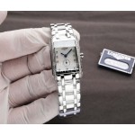 Longines Steel Strap Square White Dial Watch