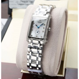 Longines Steel Strap Square White Dial Watch
