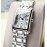 Longines Silver Steel Strap Square Dial Watch