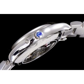 Longines Lunar Phase Watch Steel Strap Watch Black