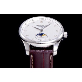 Longines Lunar Phase Watch Leather Strap Watch