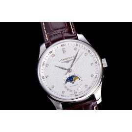 Longines Lunar Phase Watch Leather Strap Watch