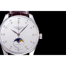 Longines Lunar Phase Watch Leather Strap Watch