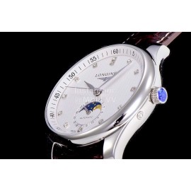 Longines Lunar Phase Watch Leather Strap Watch