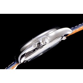 Longines Lunar Phase Watch Leather Strap Watch Navy