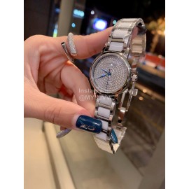 Longines Crystal Diamond Dial Watch For Women