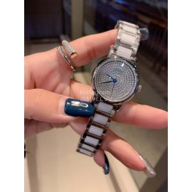 Longines Crystal Diamond Dial Watch For Women