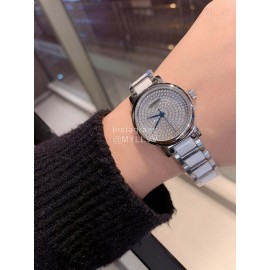 Longines Crystal Diamond Dial Watch For Women