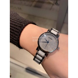 Longines Crystal Diamond Dial Watch For Women