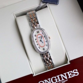 Longines Ultra Thin Dial Steel Strap Quartz Watch For Women