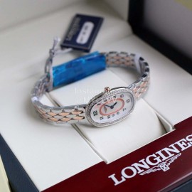 Longines Ultra Thin Dial Steel Strap Quartz Watch For Women