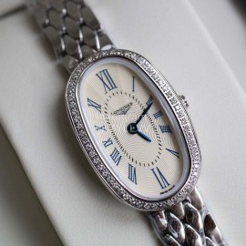 Longines Steel Strap Ultra Thin Dial Quartz Watch For Women