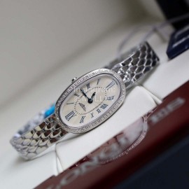 Longines Steel Strap Ultra Thin Dial Quartz Watch For Women