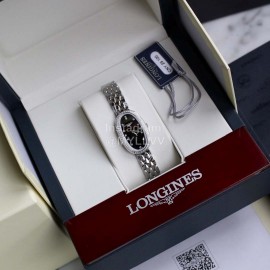 Longines Ultra Thin Dial Quartz Watch For Women Black