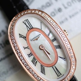 Longines Diamond Ultra Thin Dial Quartz Watch For Women