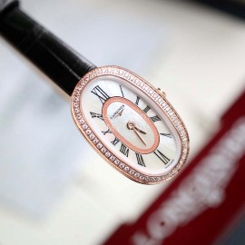 Longines Diamond Ultra Thin Dial Quartz Watch For Women