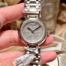 Longines 316 Refined Steel Diamond Dial Watch Silver