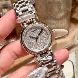 Longines 316 Refined Steel Diamond Dial Watch Silver