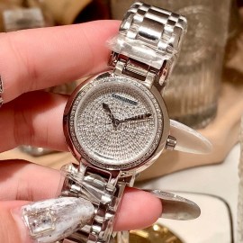 Longines 316 Refined Steel Diamond Dial Watch Silver