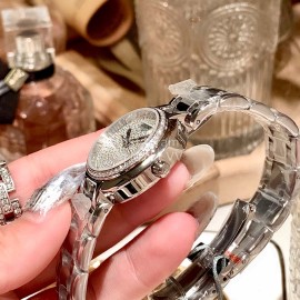 Longines 316 Refined Steel Diamond Dial Watch Silver